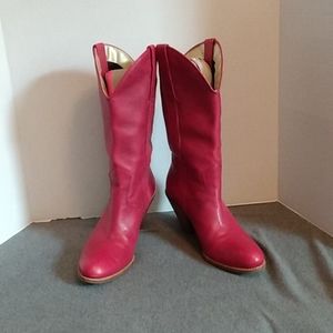 Red Jessica Simpson Cowboy boots